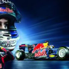 Póster de Sebastian Vettel y el RB7