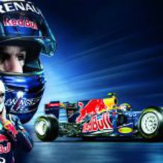 Póster de Mark Webber y el RB7