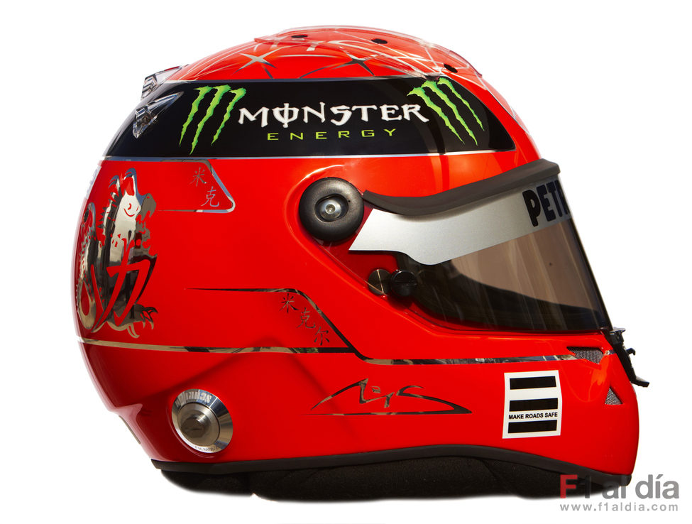 Casco de Michael Schumacher para 2011