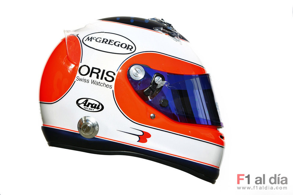 El casco de Rubens Barrichello para 2011