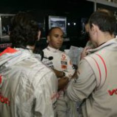 Hamilton contento con su pole