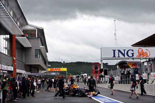 El cielo amenazante de Spa