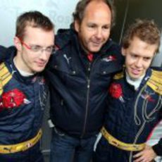 Los pilotos de Toro Rosso después de la carrera