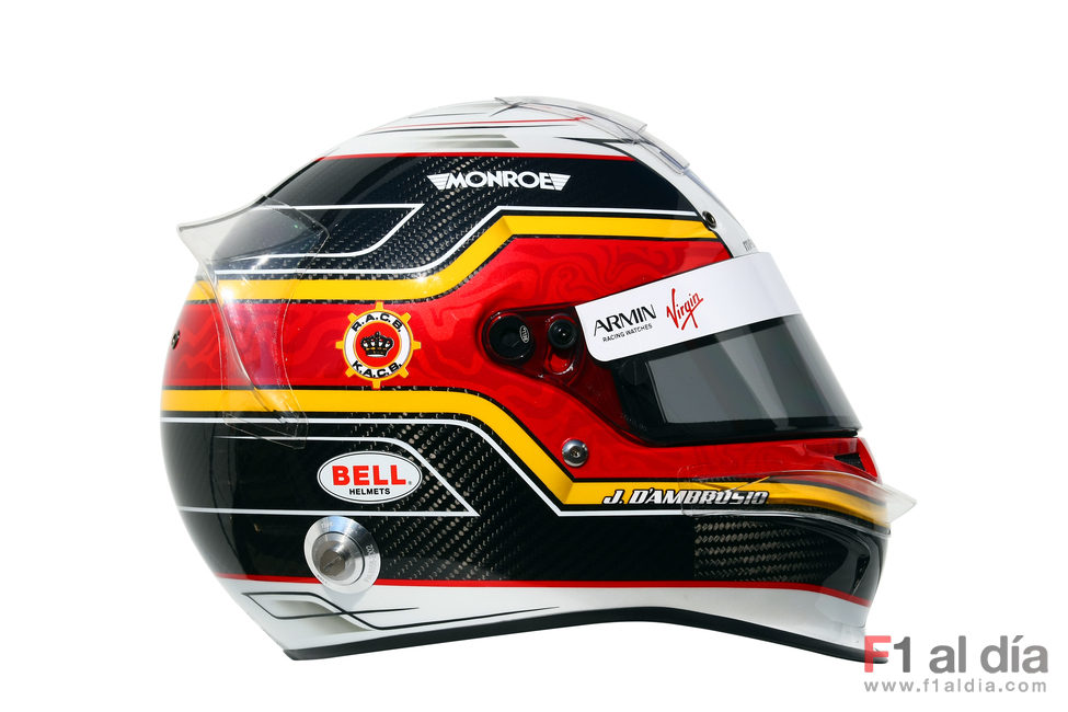 Casco de Jérôme D'Ambrosio en 2011