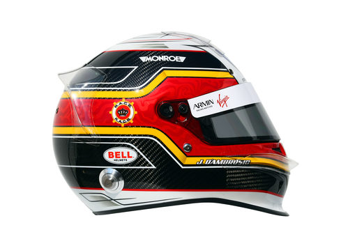 Casco de Jérôme D'Ambrosio en 2011