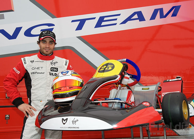 Jérôme D'Ambrosio patrocina el equipo de karts