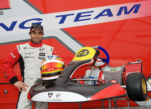 Jérôme D'Ambrosio patrocina el equipo de karts