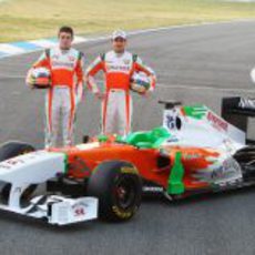 Di Resta y Sutil junto al VJM04