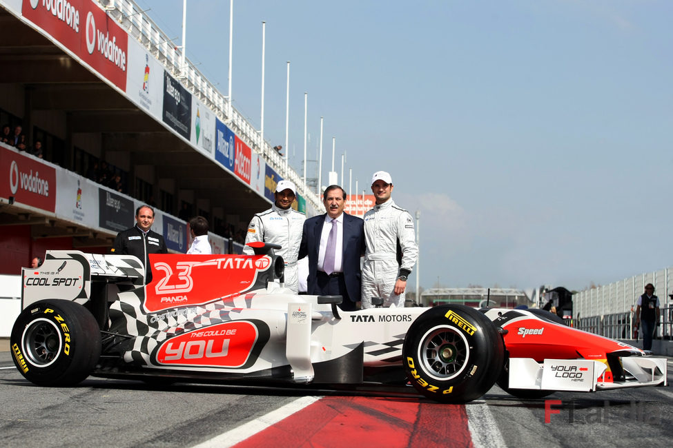 Karthikeyan, Carabante, Liuzzi y el F111