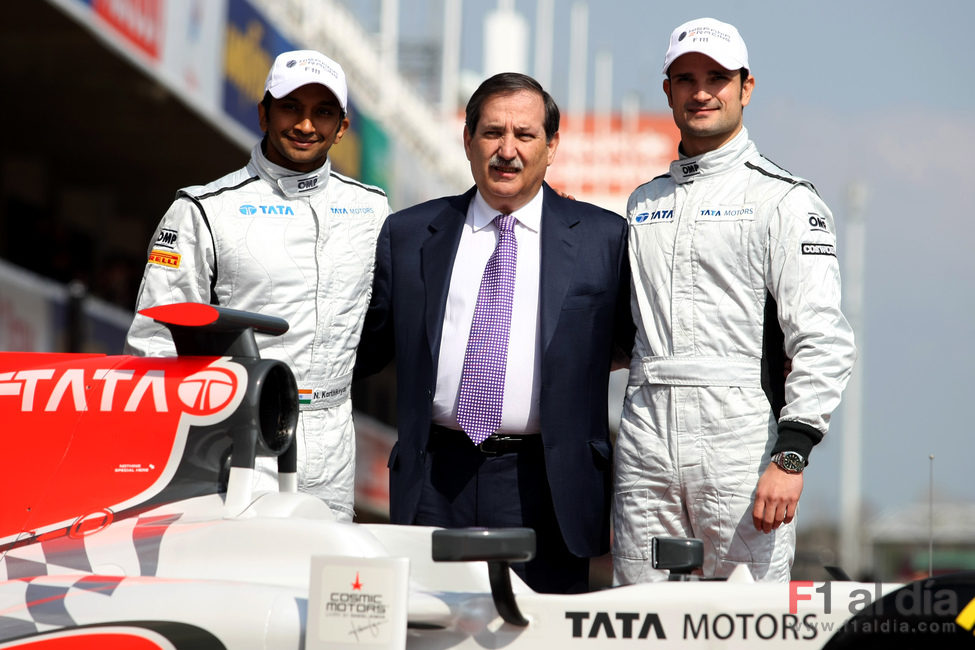 Narain Karthikeyan, Jose Ramón Carabante y Vitantonio Liuzzi