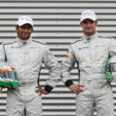 Narain Karthikeyan y Vitantonio Liuzzi, pilotos de Hispania Racing para 2011