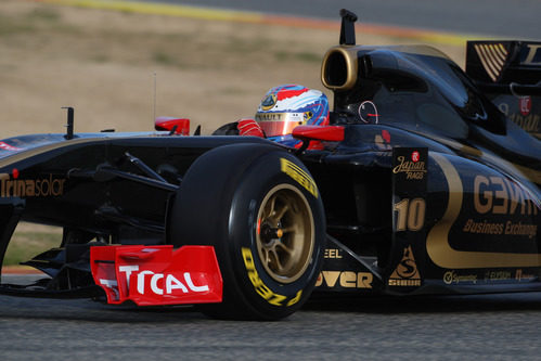 El Lotus Renault GP R31 en Cheste