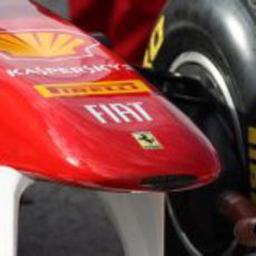 Detalle del morro del Ferrari 150º Italia