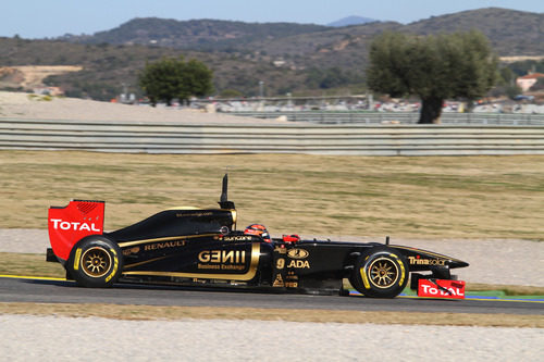 Kubica en Valencia con el Lotus Renault GP