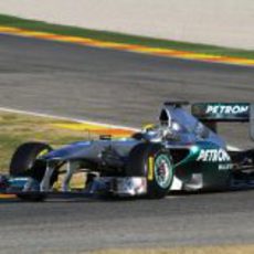 Rosberg en Valencia a los mandos del W02