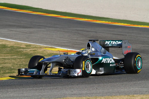 Rosberg en Valencia a los mandos del W02