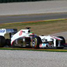 Sergio Pérez en el Sauber C30