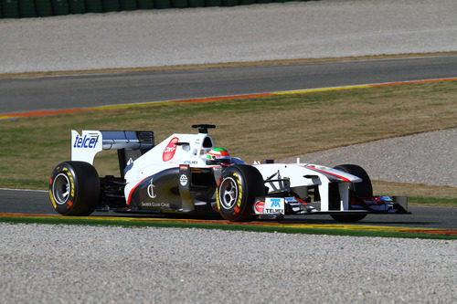 Sergio Pérez en el Sauber C30