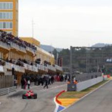 Línea de meta del circuito Ricardo Tormo