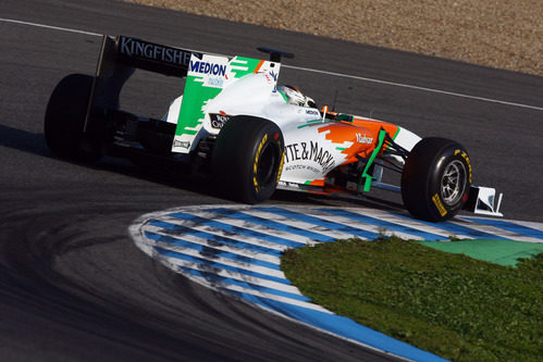Sutil sigue haciendo pruebas con el nuevo Force India