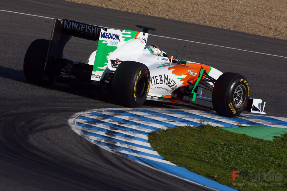 Sutil sigue haciendo pruebas con el nuevo Force India