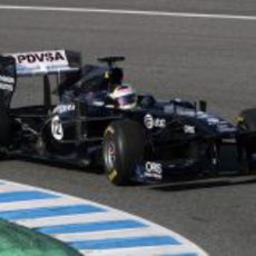 Maldonado probando en FW33 en Jerez