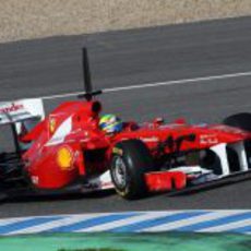 Massa prueba las novedades en el 150º Italia