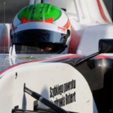 Sauber también lució el mensaje de apoyo a Kubica