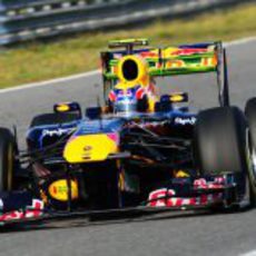 Mark Webber prueba la aerodinámica del RB7