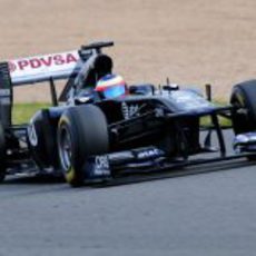 Rubens Barrichello a los mandos del FW33 en Jerez