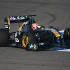 Jarno Trulli con el T128 en Jerez