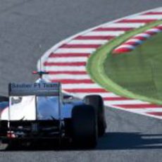 El Sauber C30 en el Circuit de Catalunya