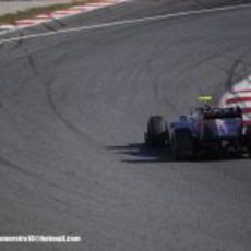 Jaime Alguersuari en el Circuit de Catalunya