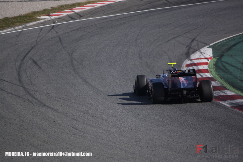 Jaime Alguersuari en el Circuit de Catalunya