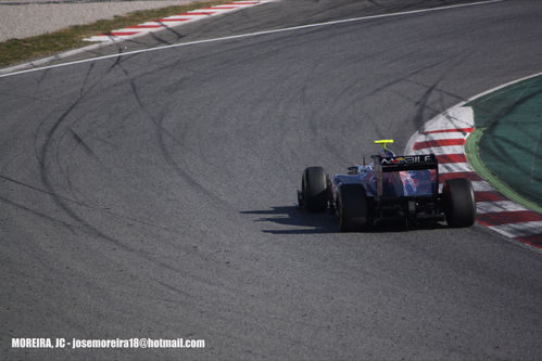 Jaime Alguersuari en el Circuit de Catalunya