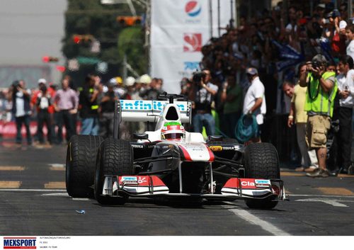 Gomas de lluvia extrema en el Sauber C29 de 2010