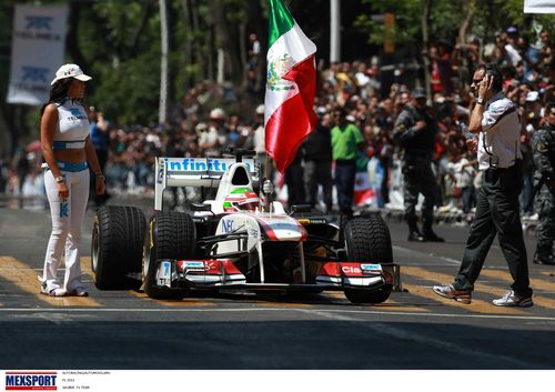 Llevó la bandera de México