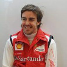 Un Fernando Alonso feliz en Jerez