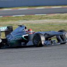 Schumacher busca el ritmo con el W02