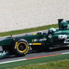 Kovalainen rueda sin KERS en Barcelona