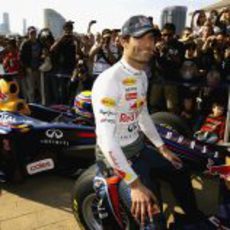 Webber disfrutó con sus compatriotas