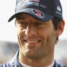 Mark Webber feliz en Australia