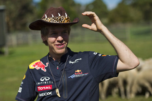 Vettel a lo 'Cocodrilo Dundee'