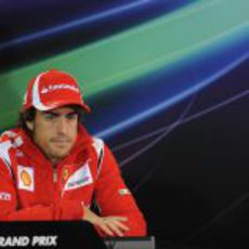 Fernando Alonso en la primera rueda de prensa de la FIA de 2011