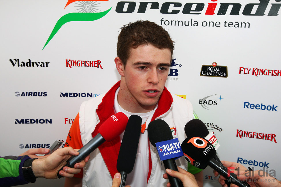 Paul di Resta atiende a la prensa internacional en Australia