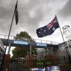 Entrada al circuito de Albert Park