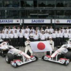 Foto de familia de Sauber F1 Team