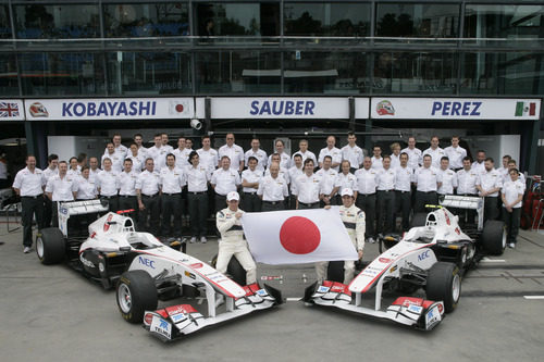 Foto de familia de Sauber F1 Team