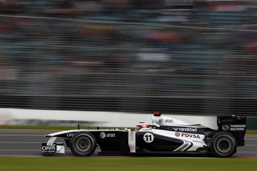 Rubens Barrichello rodando en Melbourne