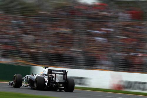 Pastor Maldonado durante la clasificación de Melbourne